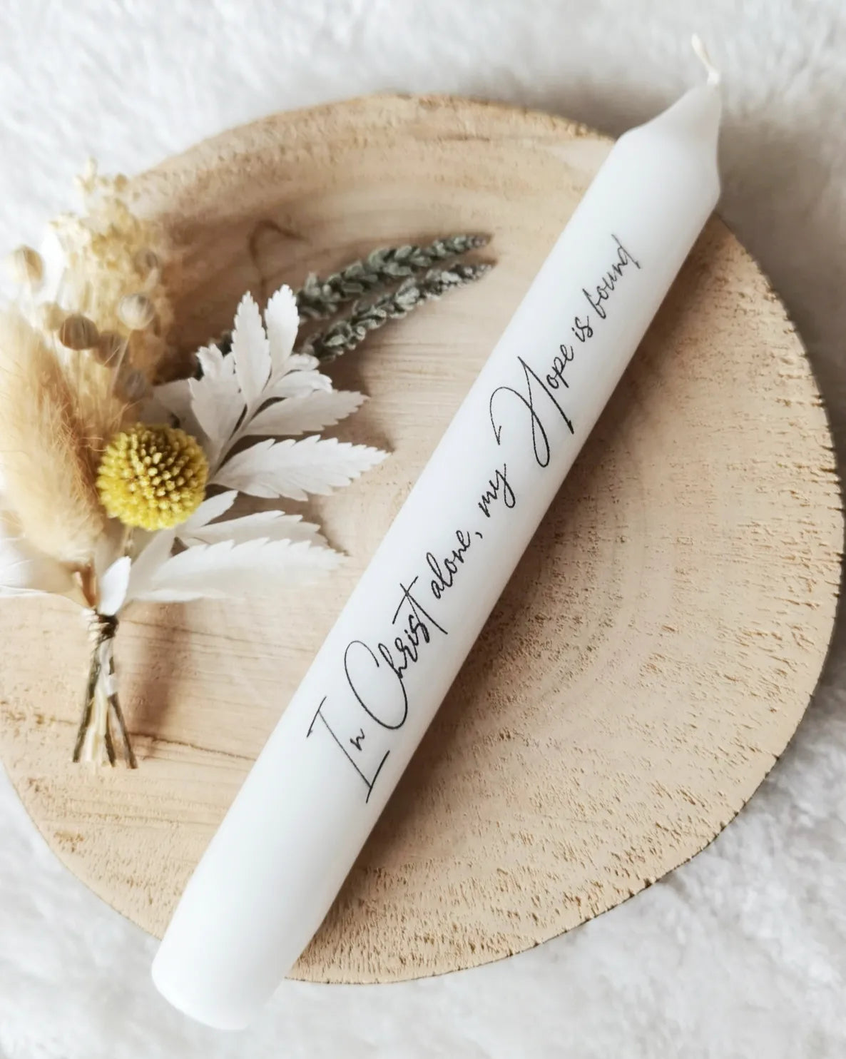 Stabkerze mit Aufdruck | Tattoo Kerze