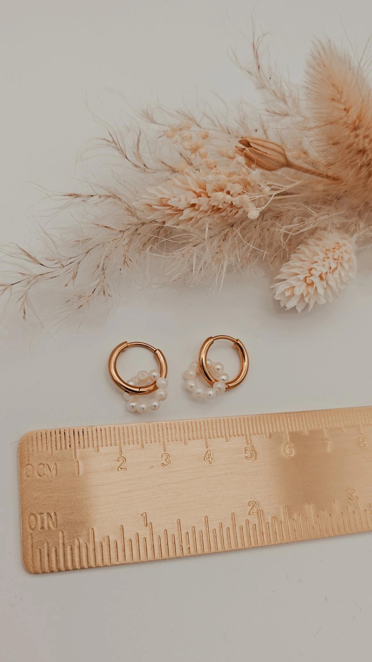 Pearl Hoops Ohrringe