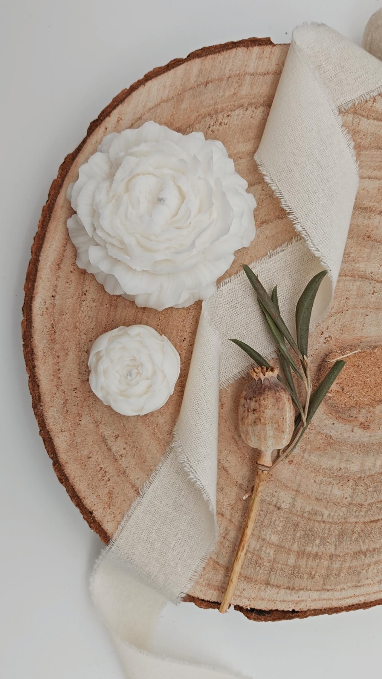 Pfingstrose Kerze | Blume Kerze | Peonie Candle
