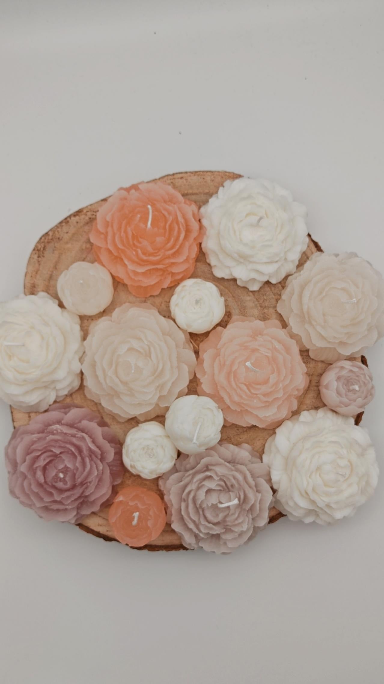 Pfingstrose Kerze | Blume Kerze | Peonie Candle