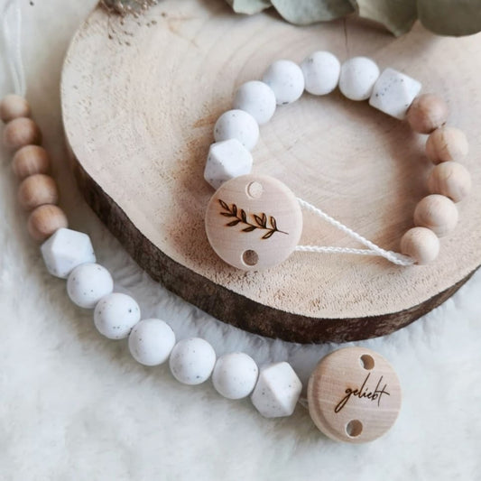 Schnullerkette "weiß"