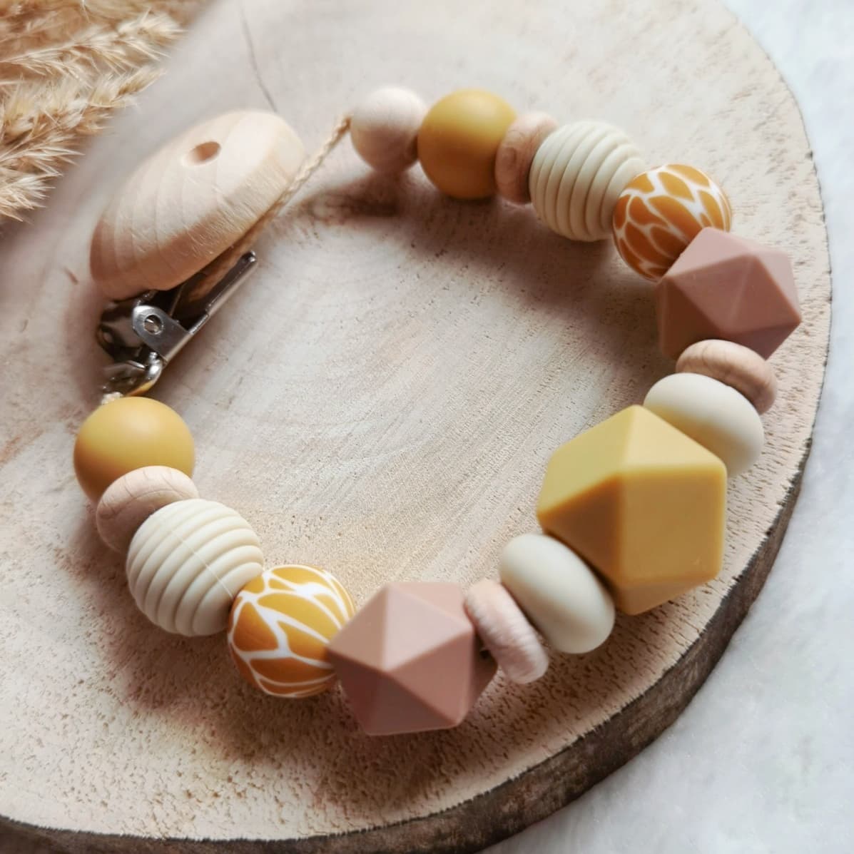 Baby Set -Giraffe- Schnullerkette und oder Greifling