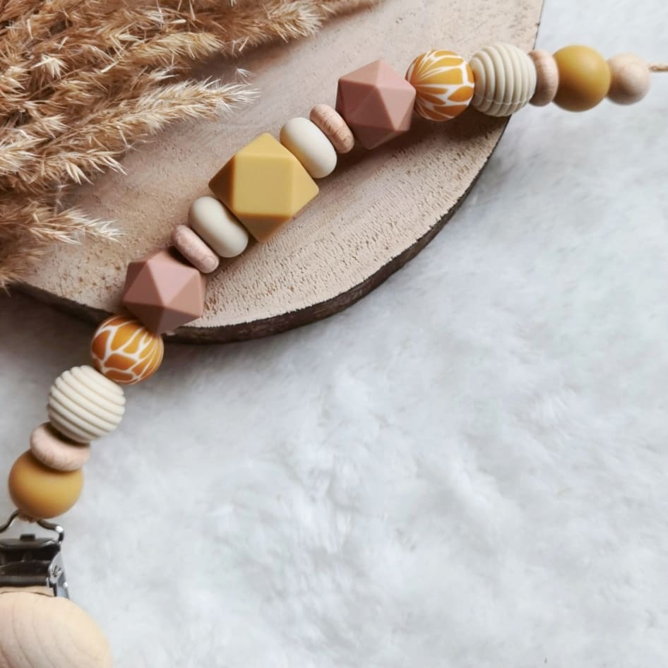 Baby Set -Giraffe- Schnullerkette und oder Greifling