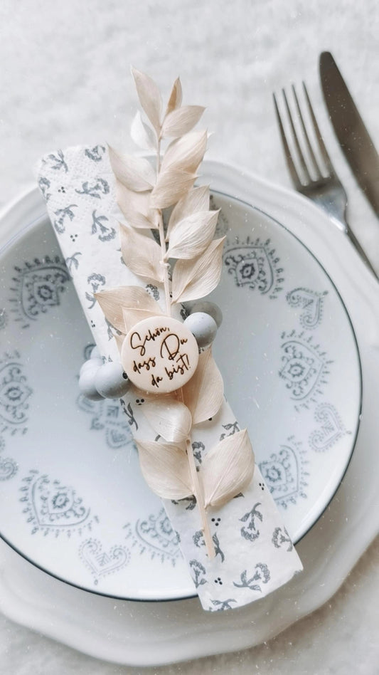 Serviettenringe GRAU