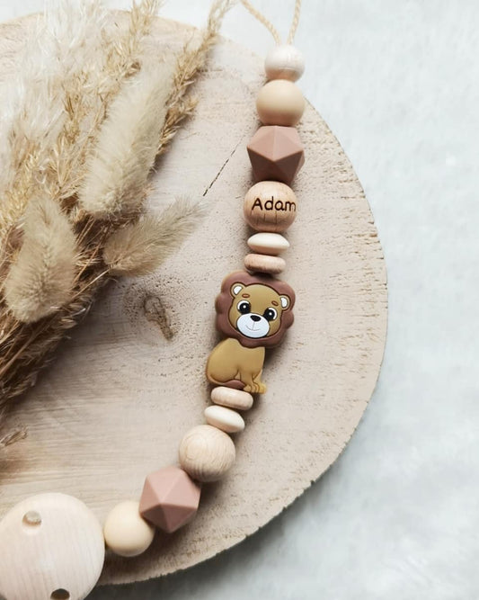 Schnullerkette Löwe