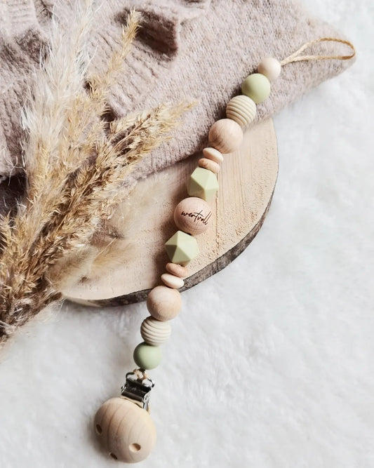 Schnullerkette "Rafael- sage"