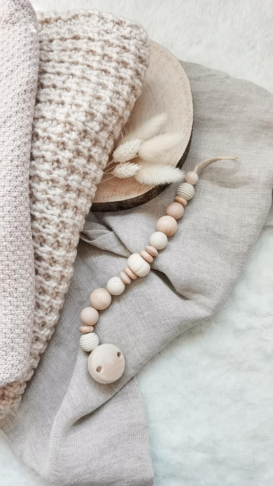 Schnullerkette Kürbis