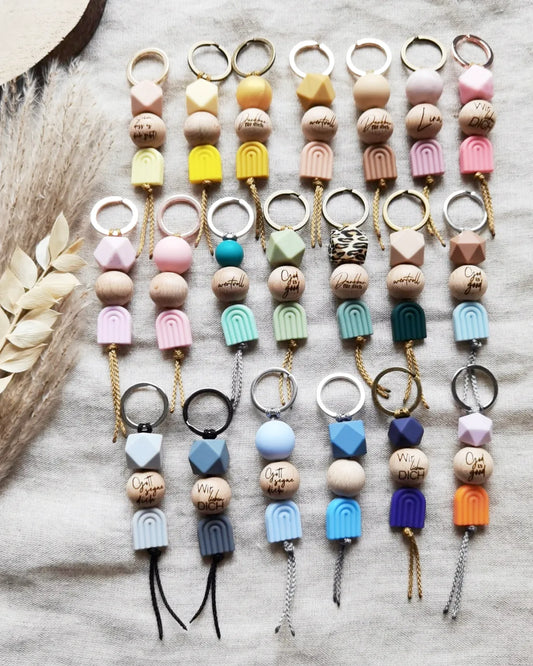 Schlüsselanhänger Regenbogen UNI