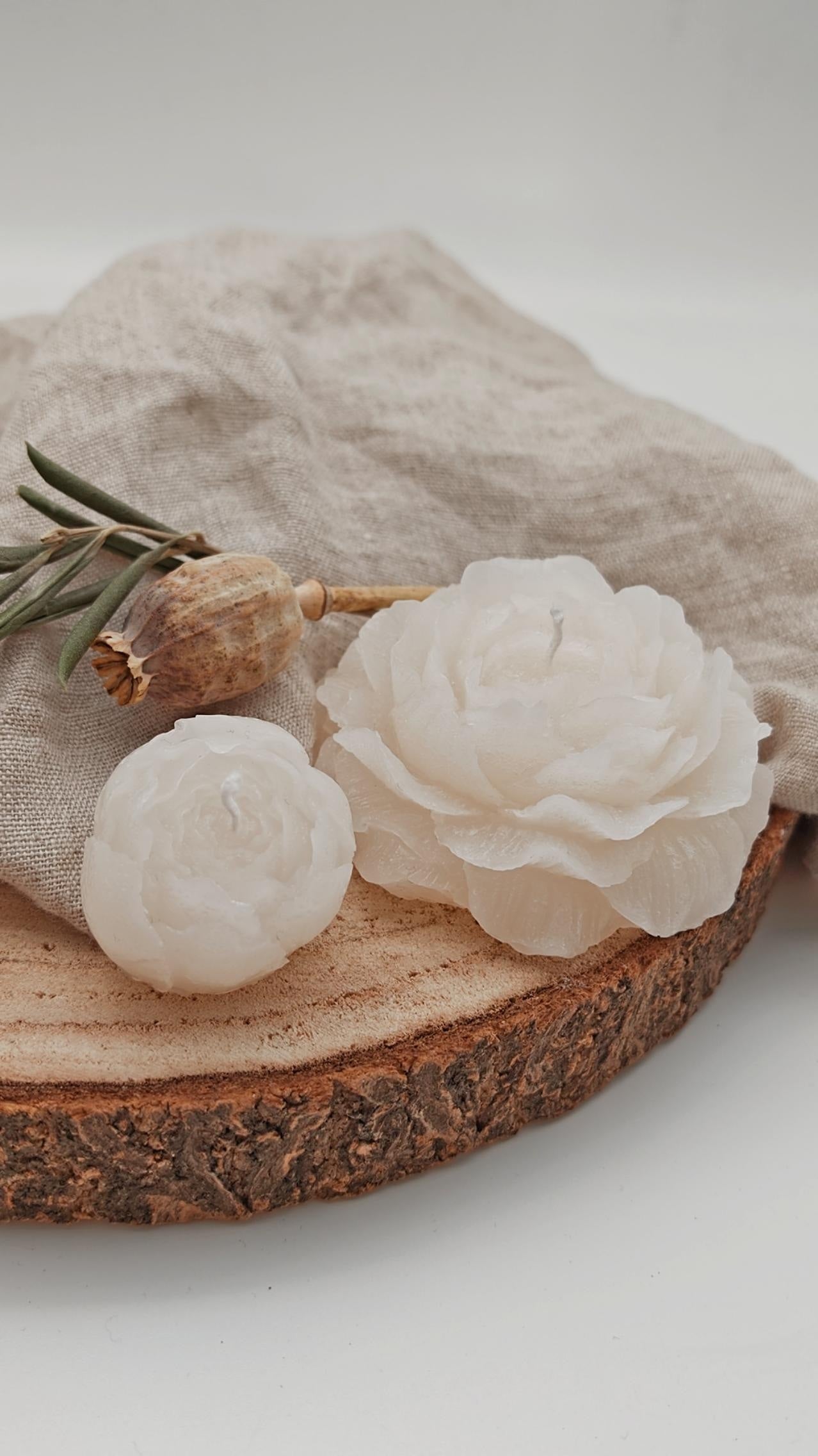 Pfingstrose Kerze | Blume Kerze | Peonie Candle