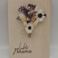Trockenblumenschild "geliebte Mama" lila