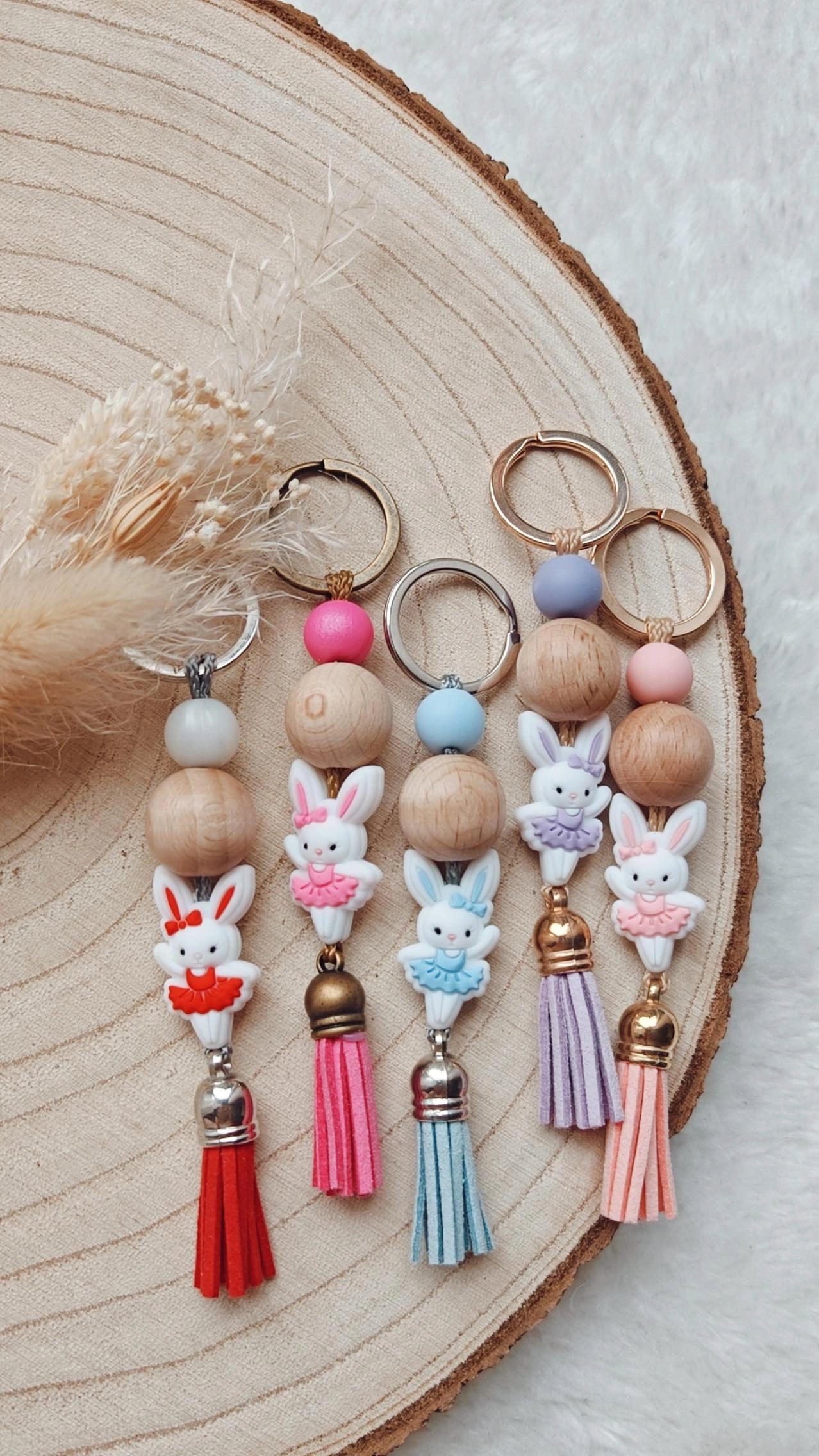 Schlüsselanhänger Ballerina Hase