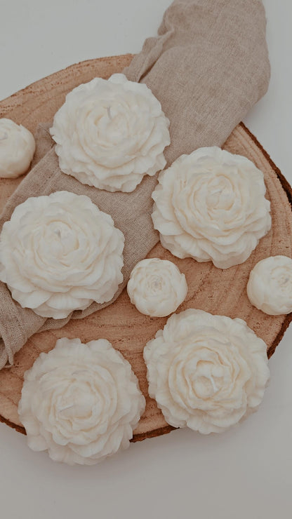 Pfingstrose Kerze | Blume Kerze | Peonie Candle