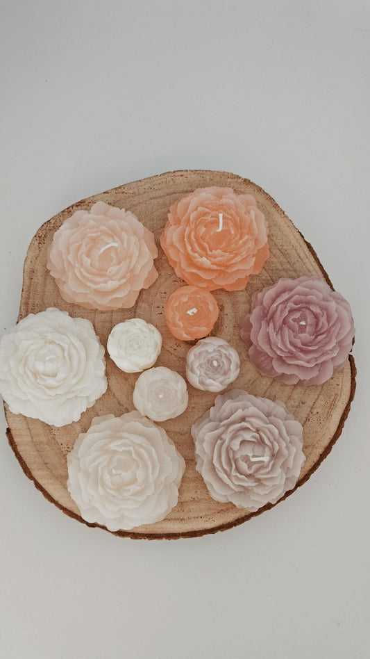Pfingstrose Kerze | Blume Kerze | Peonie Candle
