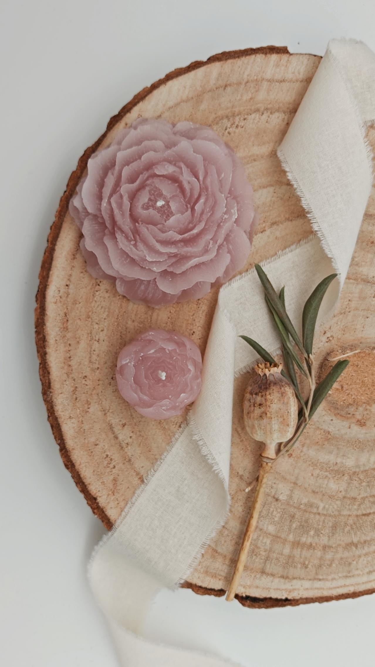 Pfingstrose Kerze | Blume Kerze | Peonie Candle