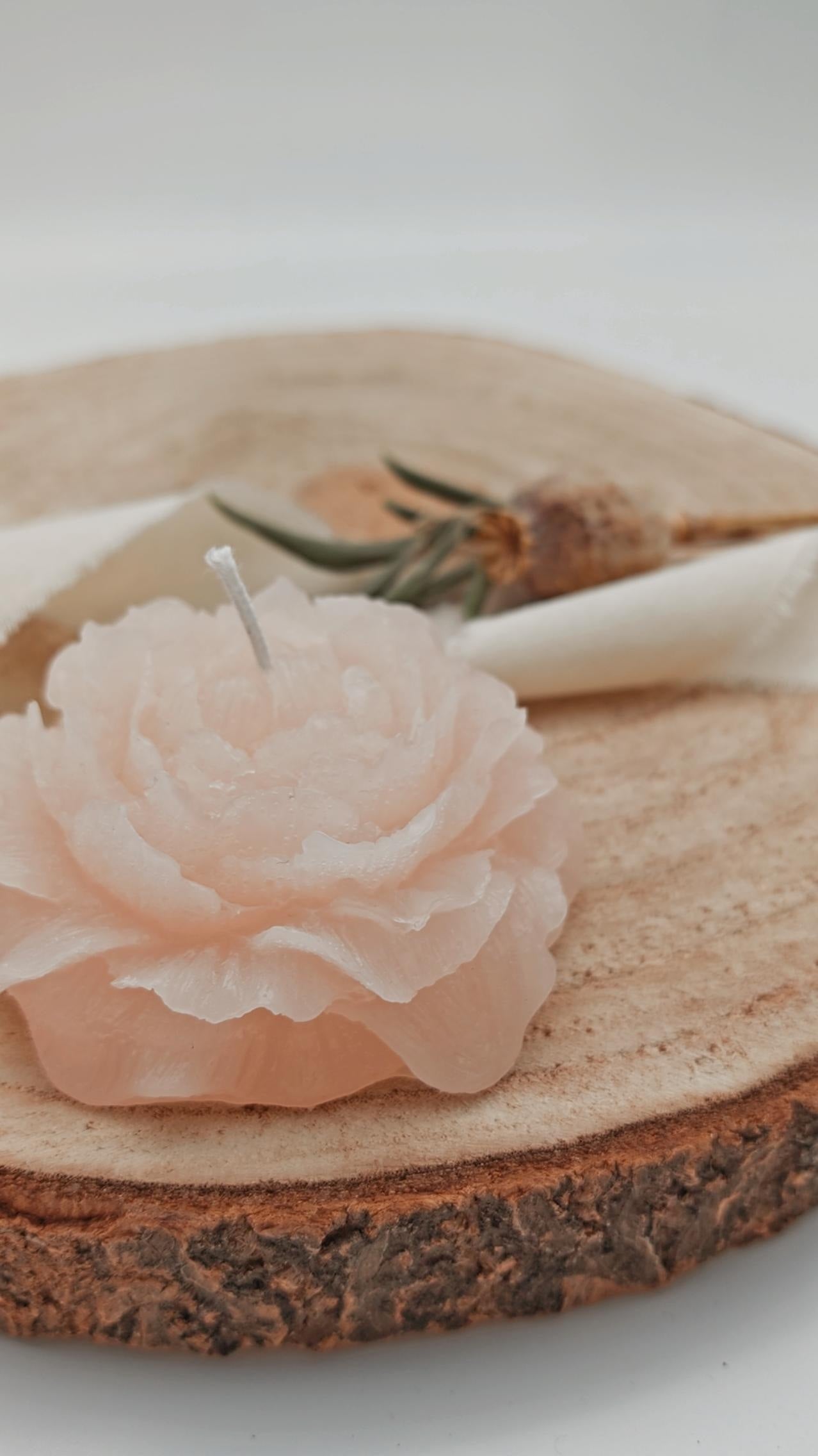 Pfingstrose Kerze | Blume Kerze | Peonie Candle