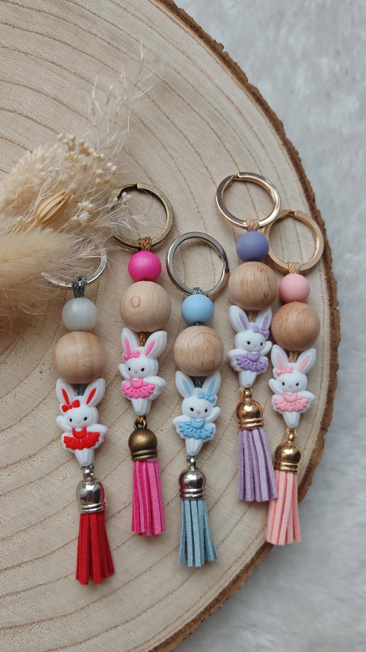 Schlüsselanhänger Ballerina Hase