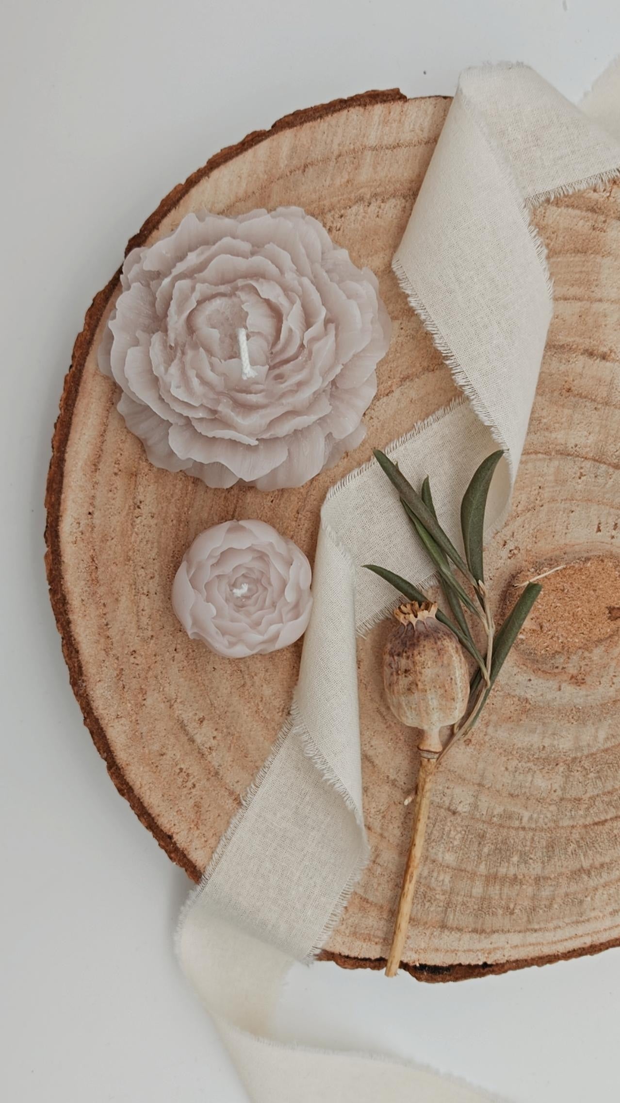 Pfingstrose Kerze | Blume Kerze | Peonie Candle