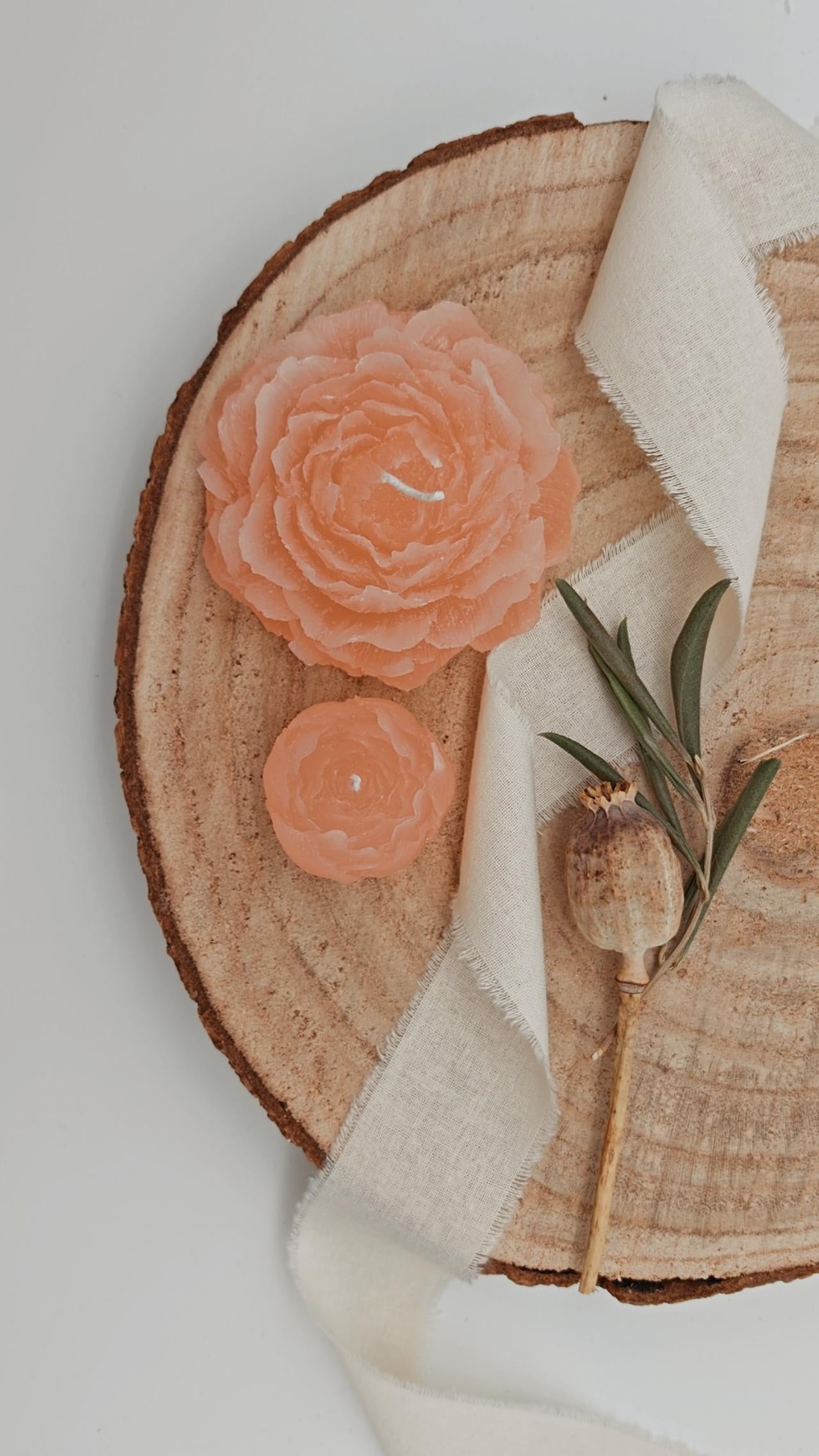 Pfingstrose Kerze | Blume Kerze | Peonie Candle
