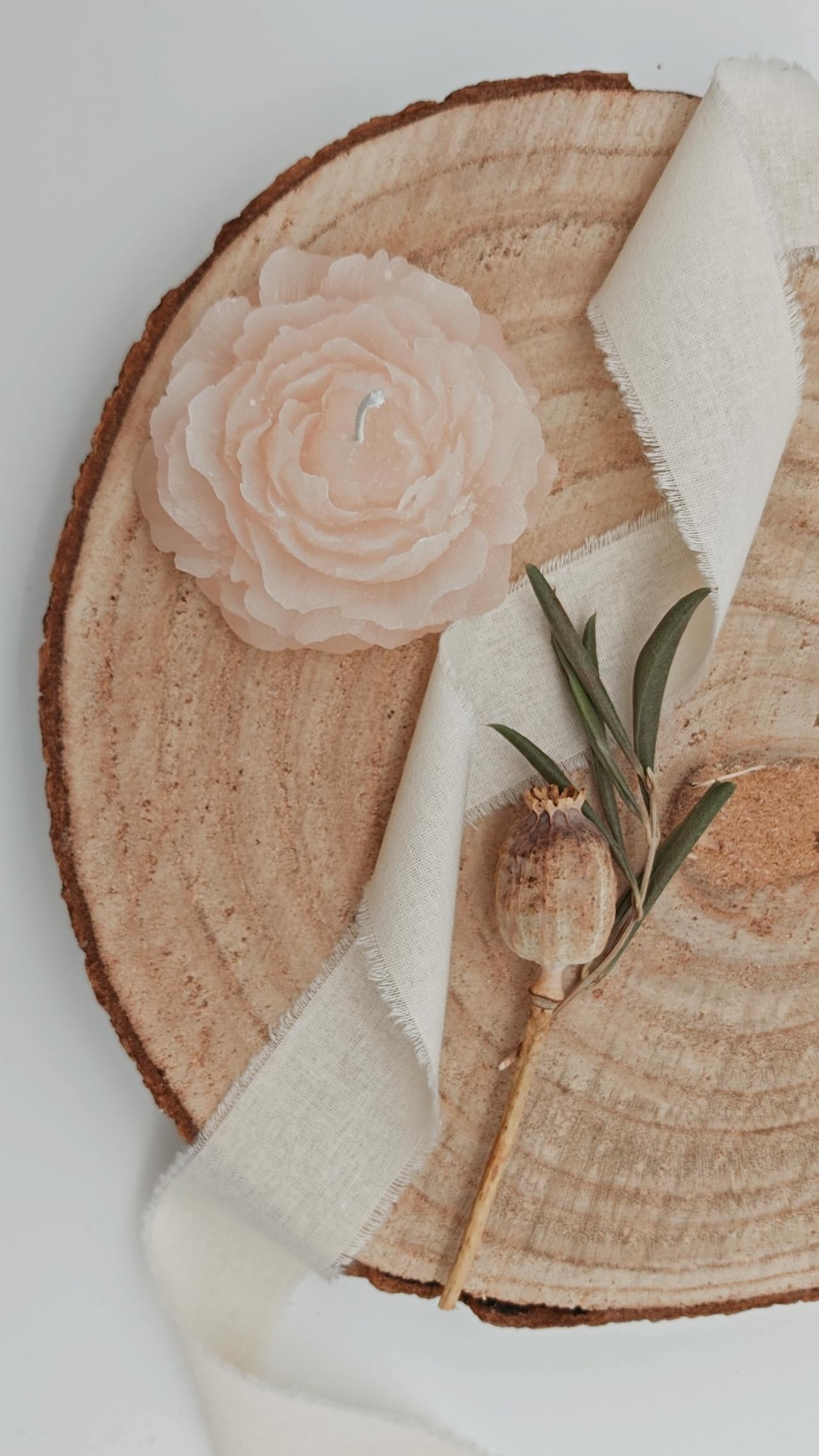 Pfingstrose Kerze | Blume Kerze | Peonie Candle