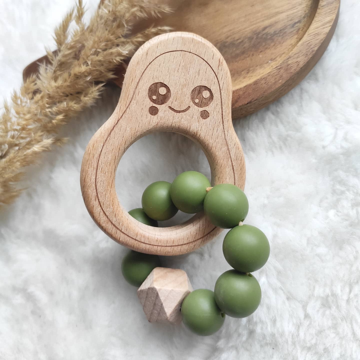 Beißring Avocado