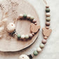 Schnullerkette , Schnullerkette Junge | grün taupe beige | Bär Teddy | Frühchen Neugeborene | leichter und kürzer