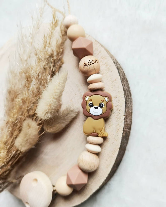 Schnullerkette Löwe
