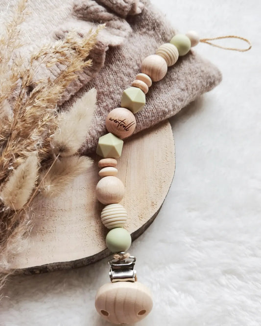 Schnullerkette "Rafael- sage"