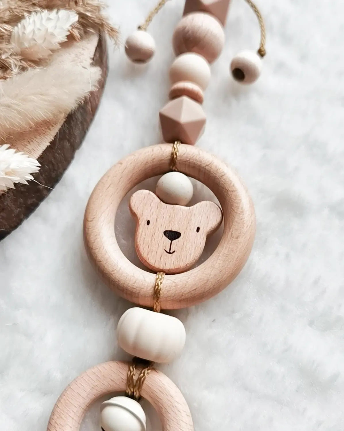 Baby Maxi Cosi Anhänger / Babyschalenanhänger Bär