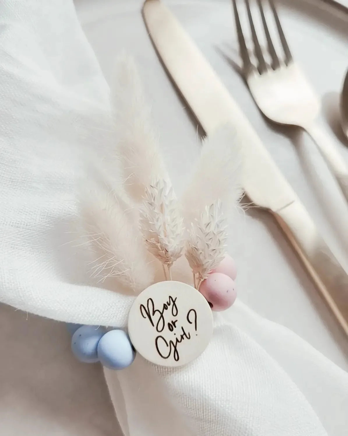 Serviettenringe Babyparty Boy or Girl