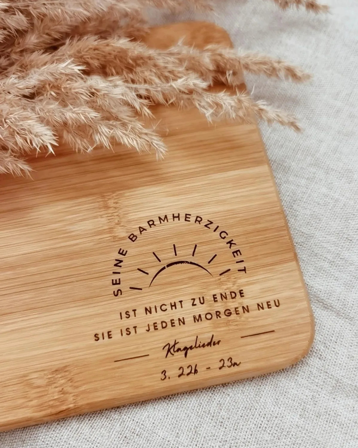 Bambus Schneidebretter mit Gravur