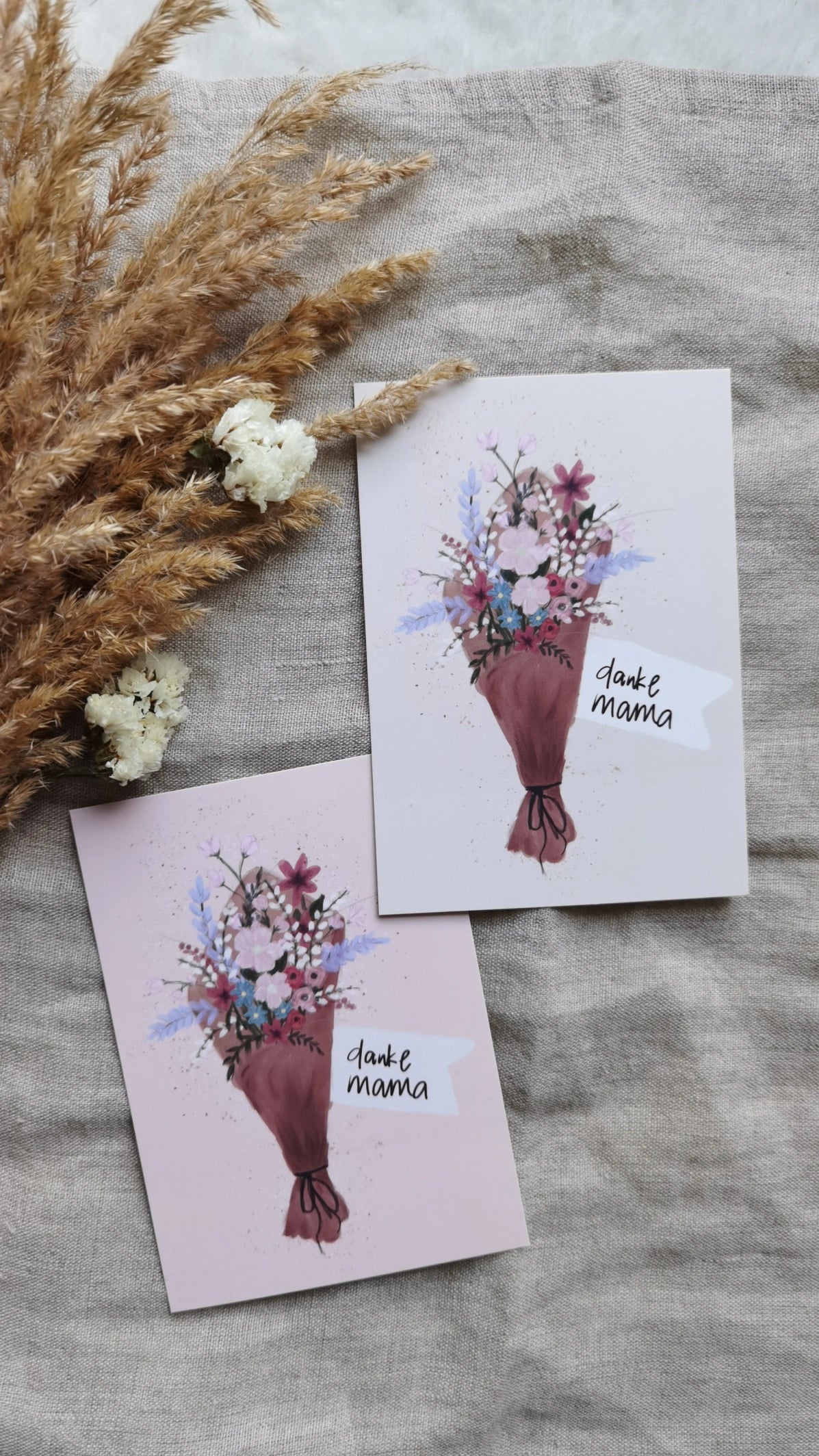 Postkarte Grußkarte Danke Mama