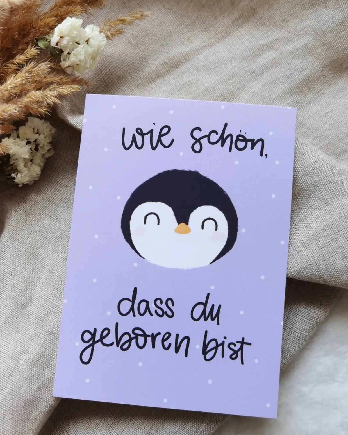 Postkarte Baby Geburt