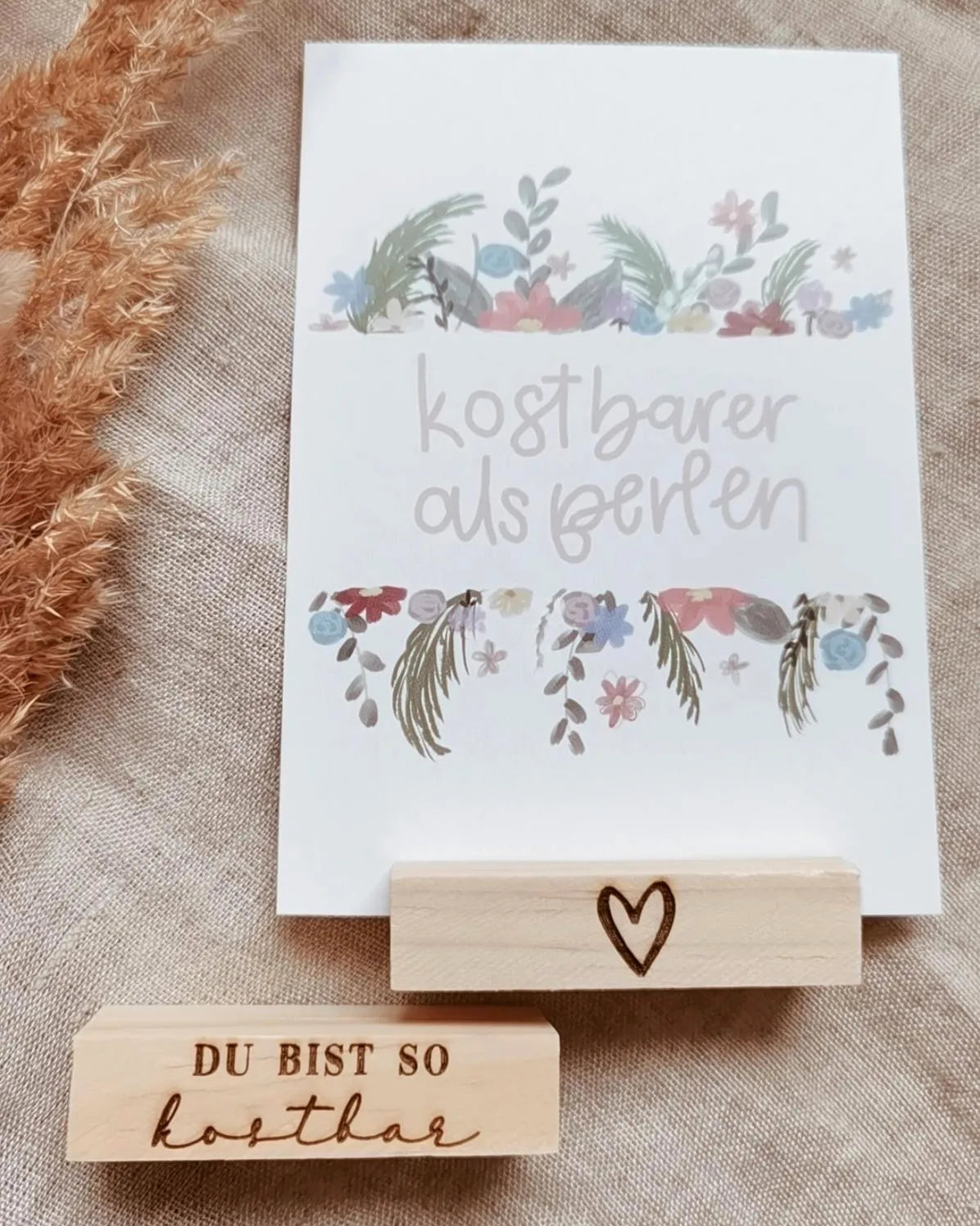 Kartenhalter mit Gravur