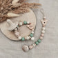 Baby Set "Finn" - Farbe Jade - Schnullerkette und oder Greifling