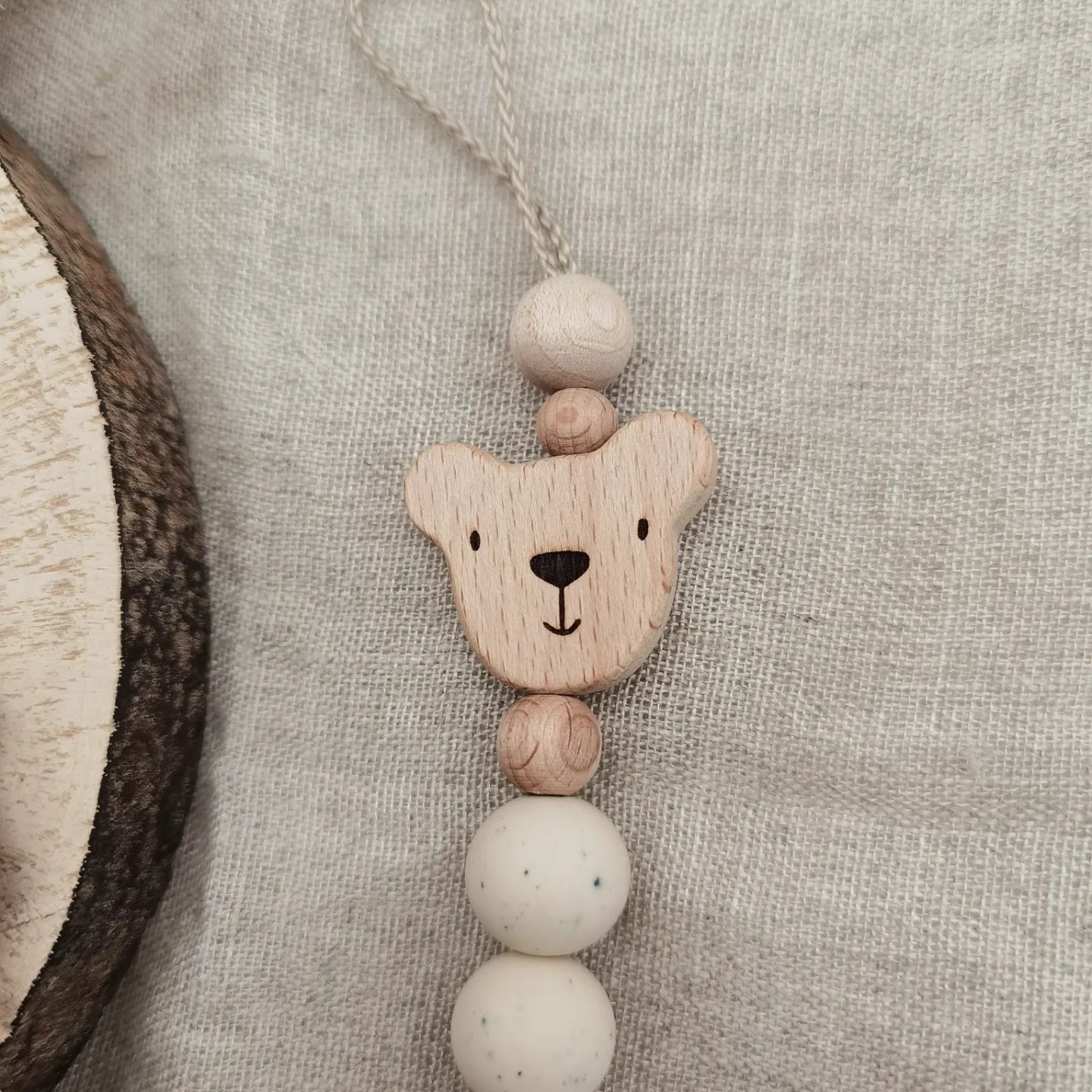 Baby Set "Finn" - Farbe Jade - Schnullerkette und oder Greifling