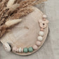 Baby Set "Finn" - Farbe Jade - Schnullerkette und oder Greifling