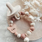 Baby Set "Lian" - Farbe Camel - Schnullerkette und oder Greifling