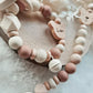 Baby Set "Lian" - Farbe Camel - Schnullerkette und oder Greifling